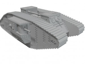 tank mark v 1-48 y 1-72 3D-Druckmodell