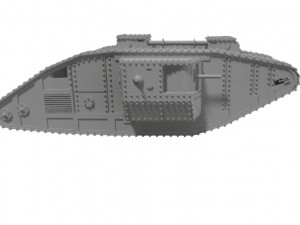 tank mark v 1-48 y 1-72 3D-Druckmodell