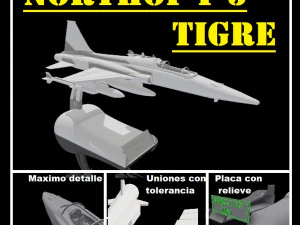 kuzeydoğu f-5 kaplanı 3D Baskı Modeli