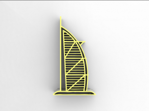 burj al arab 3D-printmodel
