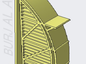 burj al arab 3D-printmodel