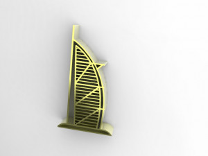 burj al arab 3D-printmodel