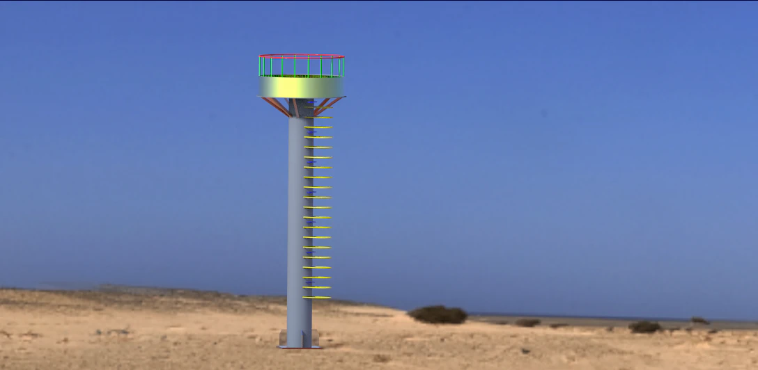 communication tower 3D Model .c4d .max .obj .3ds .fbx .stl .blend 