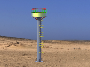 communication tower 3D मॉडल