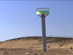 communication tower 3D मॉडल