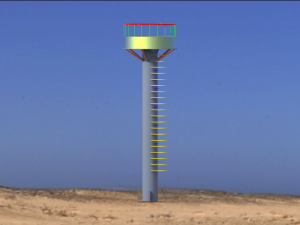 communication tower 3D मॉडल