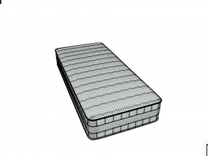 single sleeping mattress photogrammetry highpoly Model 3D