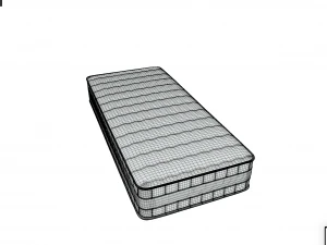 single sleeping mattress photogrammetry highpoly 3D Model