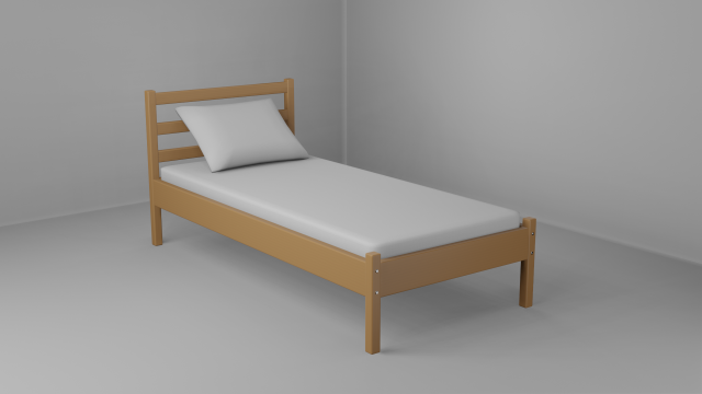 bed - sample 3D Model .c4d .max .obj .3ds .fbx .stl .blend 
