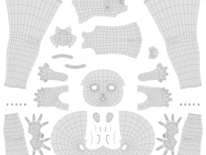 여성 - 유형 1 3D 모델