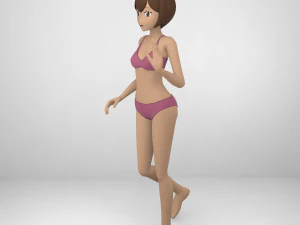 여성 - 유형 1 3D 모델