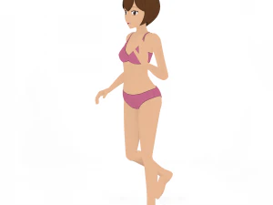 여성 - 유형 1 3D 모델