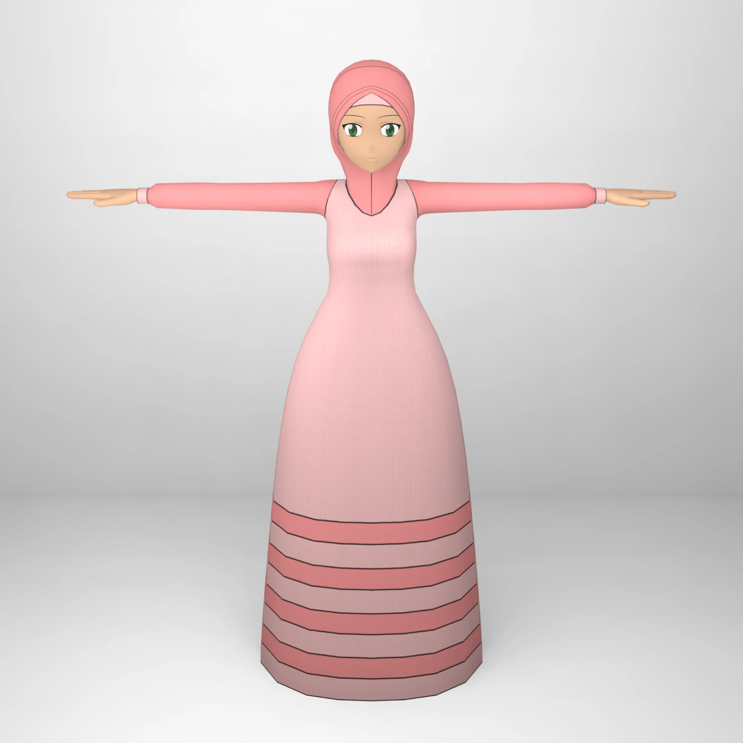 Female - Type 2 3D Model .c4d .max .obj .3ds .fbx .stl .blend 