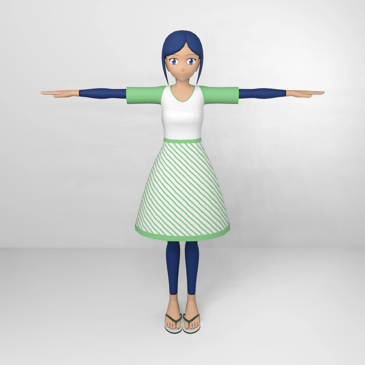 Female - Type 3 3D Model .c4d .max .obj .3ds .fbx .stl .blend 