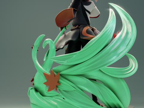 Kaedehara Kazuha Genshin Impact 3D Print Model
