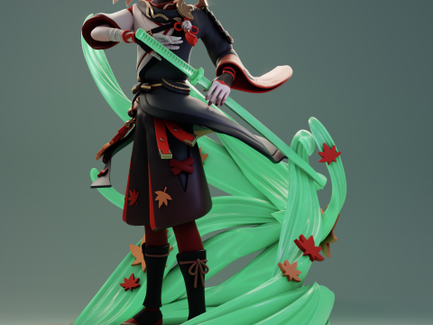 Kaedehara Kazuha Genshin Impact 3D Print Model