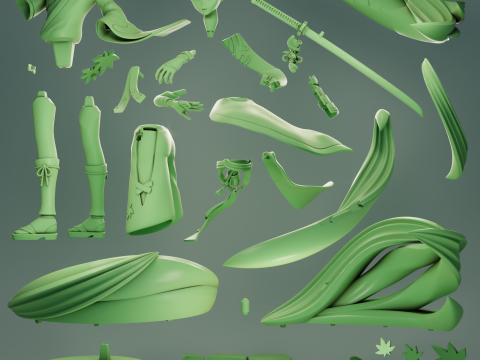 Kaedehara Kazuha Genshin Impact 3D Print Model