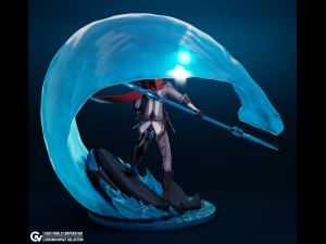 Tartaglia Genshin Impact 3D-Druckmodell