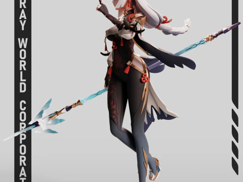 Shenhe Genshin Impact 3D Print Model