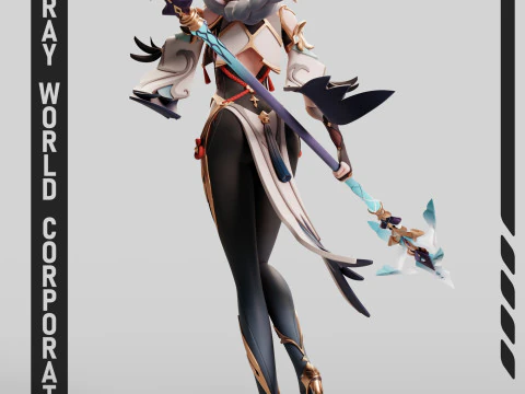 Shenhe Genshin Impact 3D Print Model
