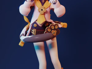 Diona Genshin Impact 3D Print Model