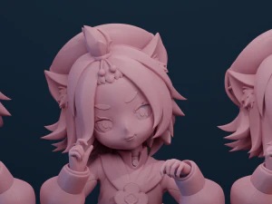 Diona Genshin Impact 3D Print Model