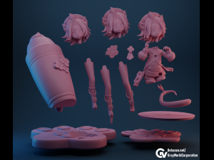 Diona Genshin Impact Modello di stampa 3D