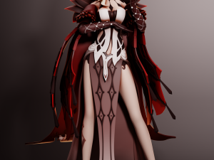 La Signora Genshin Impact 3Dプリントモデル