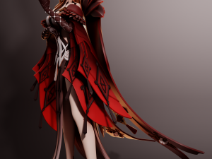 La Signora Genshin Impact Modèles 3D en vedette
