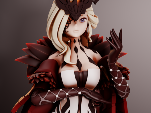 La Signora Genshin Impact Modèles 3D en vedette
