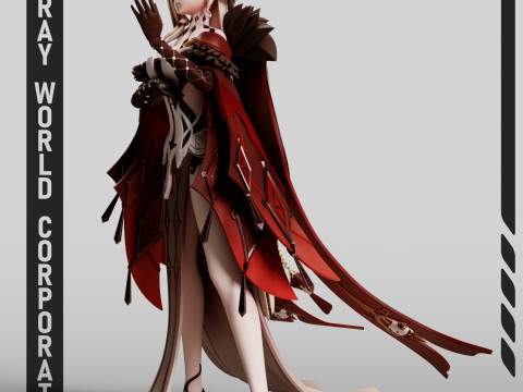 La Signora Genshin Impact Model Cetak 3D