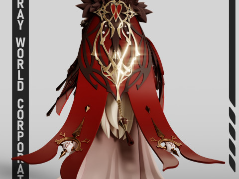 La Signora Genshin Impact Model Cetak 3D