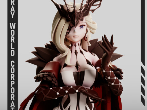 La Signora Genshin Impact Model Cetak 3D