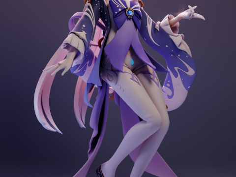 Sangonomiya Kokomi Genshin Impact 3D Print Model
