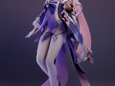 Sangonomiya Kokomi Genshin Impact 3D Print Model