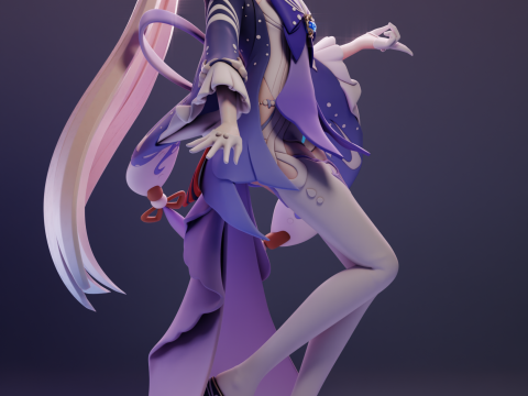 Sangonomiya Kokomi Genshin Impact 3D Print Model