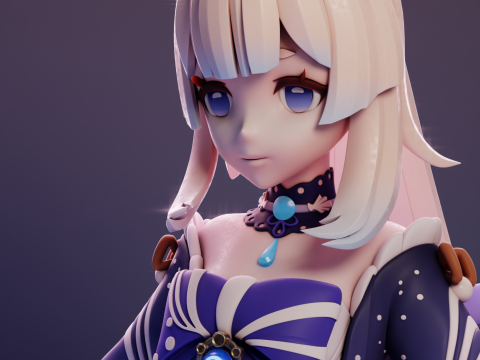 Sangonomiya Kokomi Genshin Impact 3D Print Model