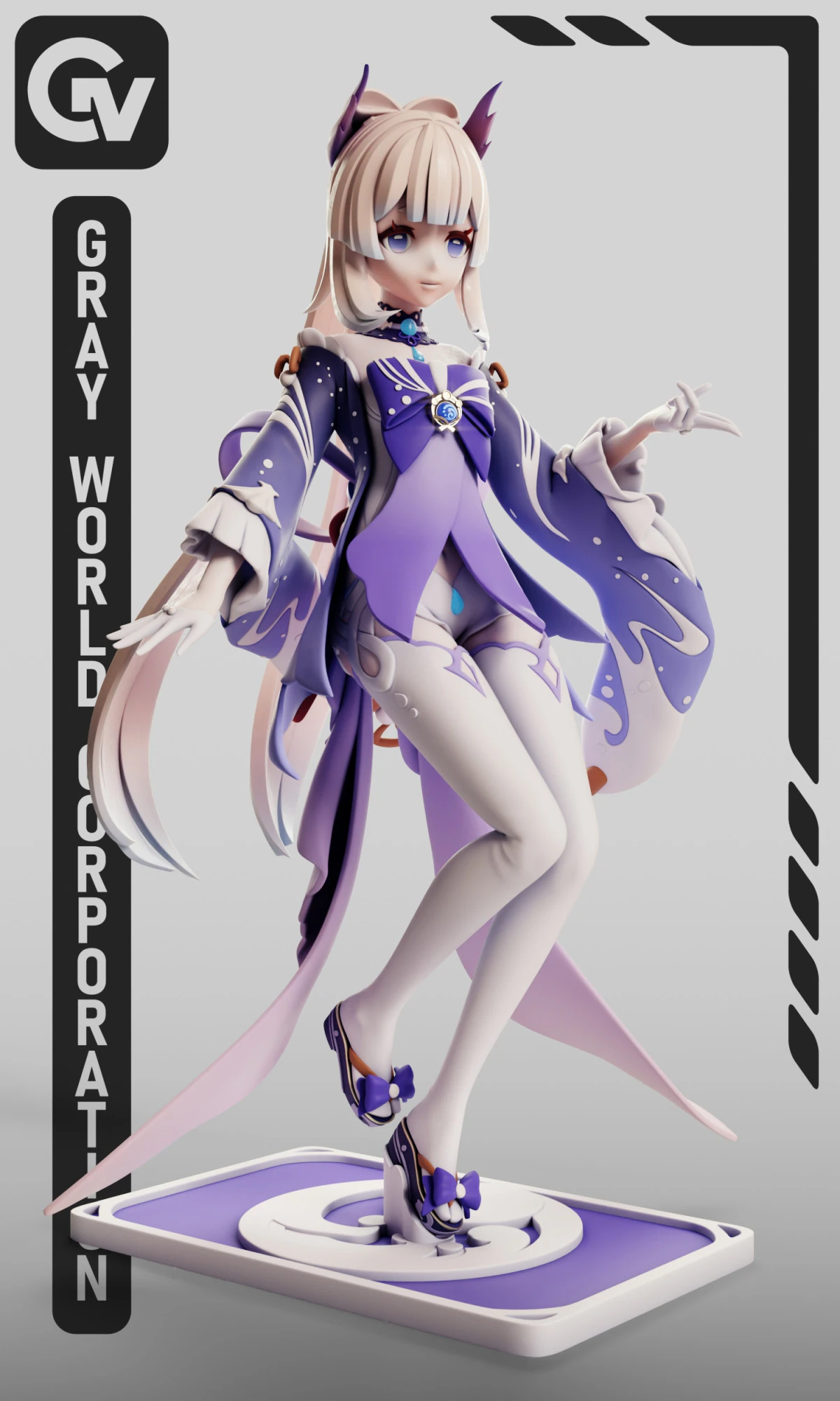 Sangonomiya Kokomi Genshin Impact 3D Print Model .c4d .max .obj .3ds .fbx .stl .blend 