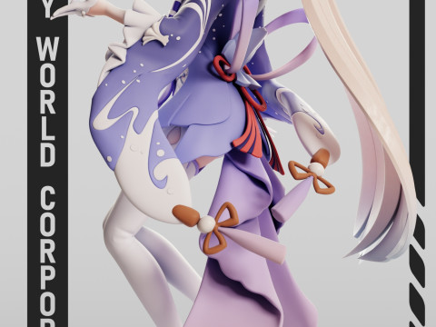 Sangonomiya Kokomi Genshin Impact Model Cetak 3D