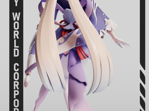 Sangonomiya Kokomi Genshin Impact Model Cetak 3D