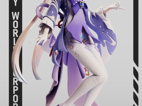 Sangonomiya Kokomi Genshin Impact Model Cetak 3D