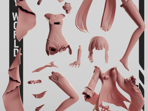 Sangonomiya Kokomi Genshin Impact Model Cetak 3D