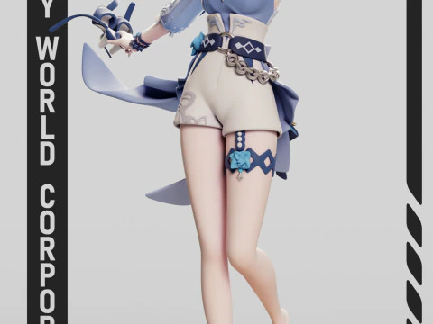 Jean Sea Breeze dente di leone Genshin Impact Modello di stampa 3D