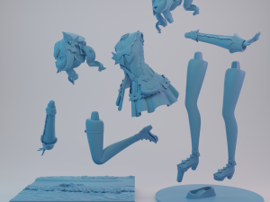 Barbara Summertime Sparkle Genshin Impact 3D Принт Модель