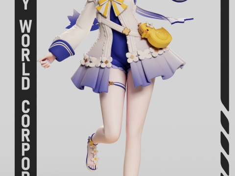 Barbara Summertime Sparkle Genshin Impact 3D प्रिंट मॉडल