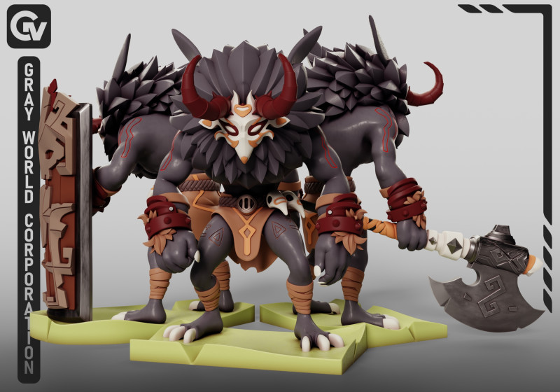 Mitachurls Set Genshin Impact Modelo de Impressão 3D .c4d .max .obj .3ds .fbx .stl .blend 