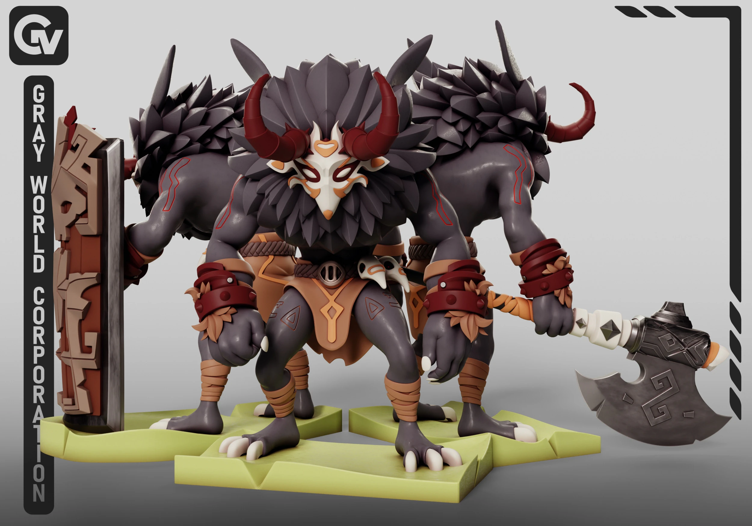 Mitachurls Set Genshin Impact 3D Print Model .c4d .max .obj .3ds .fbx .stl .blend