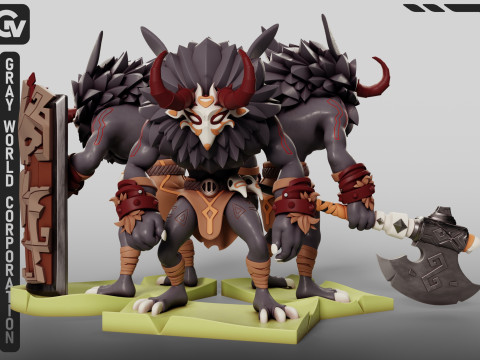 Mitachurls Set Genshin Impact Model do druku 3D