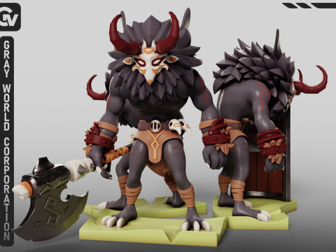 Mitachurls Set Genshin Impact Modelo de Impressão 3D