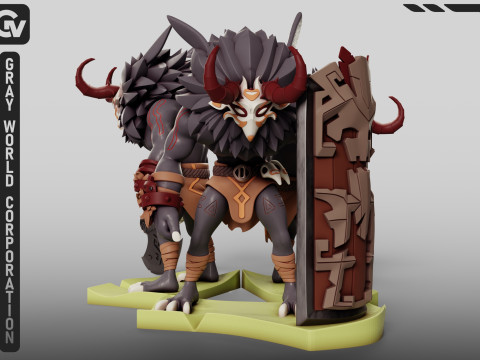 Mitachurls Set Genshin Impact Modelo de Impressão 3D